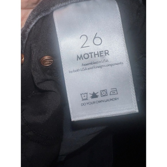 Mother High Waisted  Ankle Fray (Washed Black & gray)boho bohemian sz 26 - Picture 10 of 10